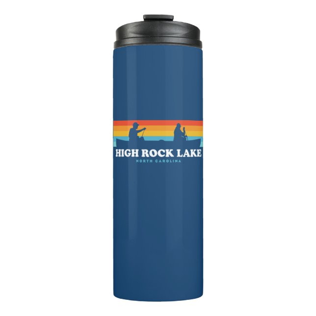 High Rock Lake North Carolina Canoe Thermosbecher (Vorderseite)