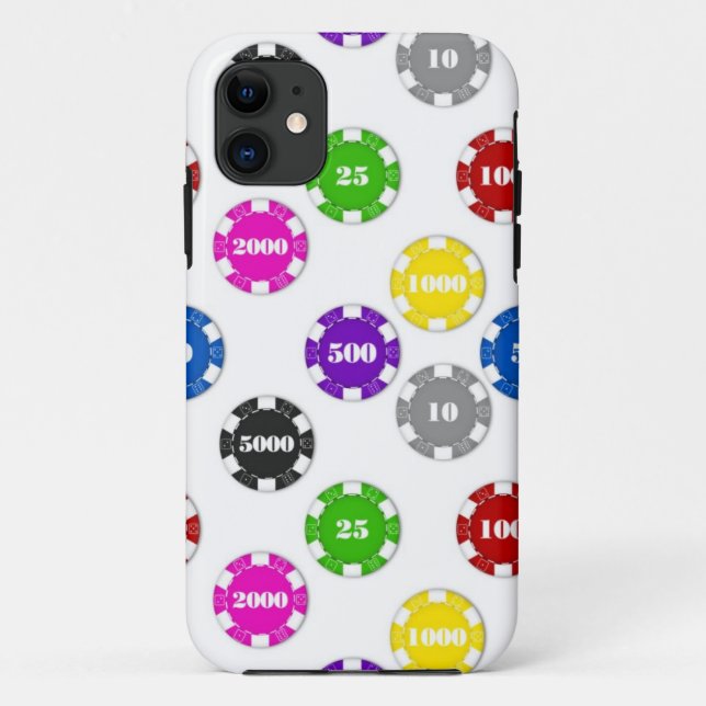 HIGH ROLLER WHITE PHONE FALL Case-Mate iPhone HÜLLE (Rückseite)