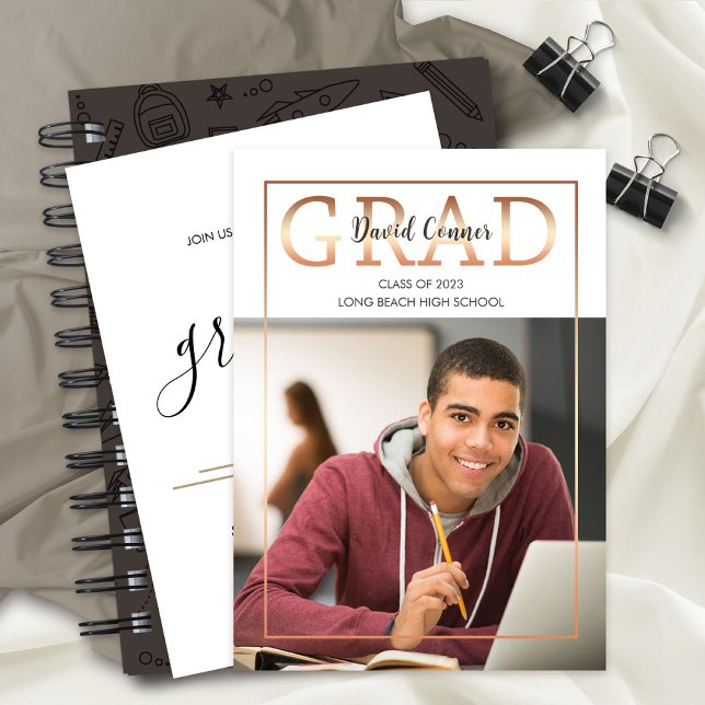 High School 2023 Graduate Party Foto Ankündigung (Von Creator hochgeladen)