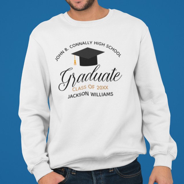 High School Abschluss 2025 Custom Graduate Sweatshirt (Von Creator hochgeladen)