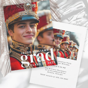 High School Band Moderne 2 Foto Graduation Party Einladung