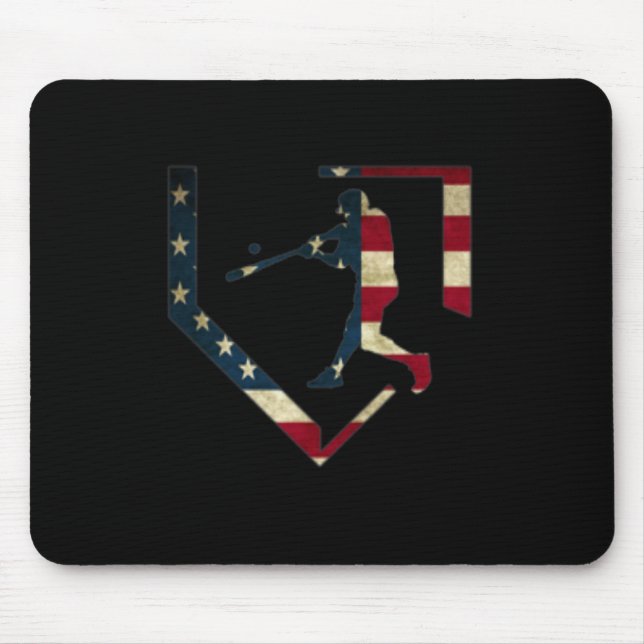 High School Baseball Season College Ball Player Us Mousepad (Vorne)