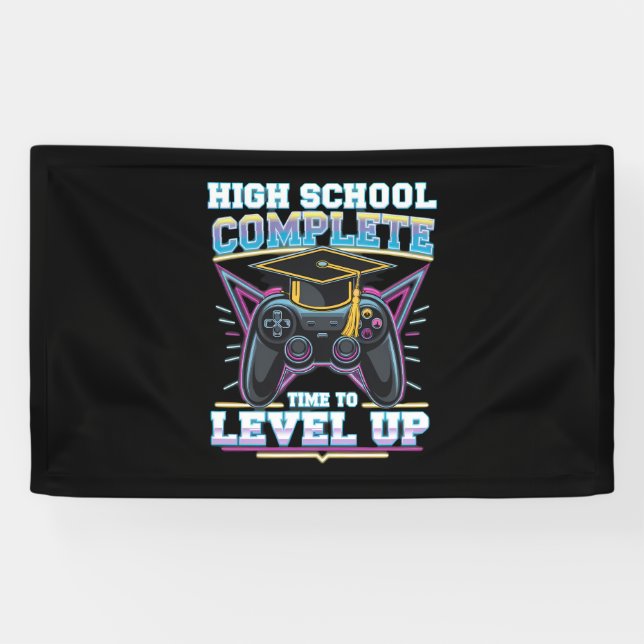 High School Complete Gamer Gaming Abschluss Banner (Horizontal)