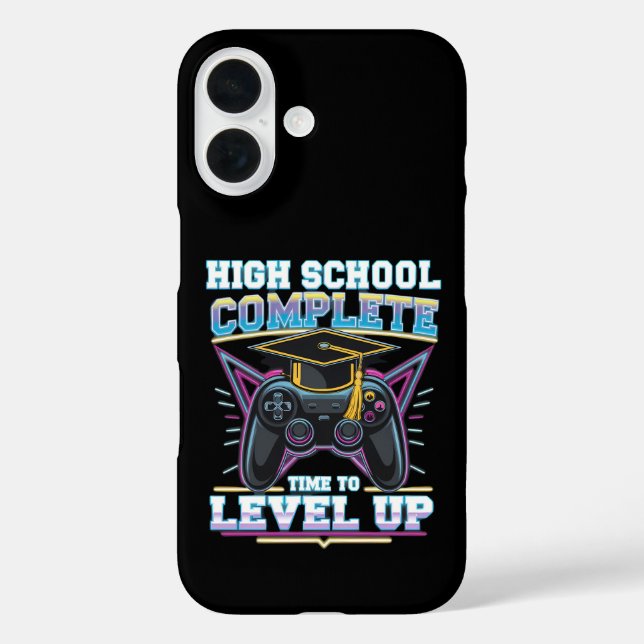 High School Complete Gamer Gaming Abschluss Case-Mate iPhone Hülle (Rückseite)