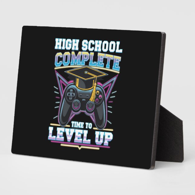 High School Complete Gamer Gaming Abschluss Fotoplatte (Seite)