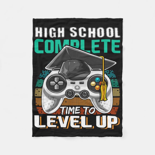 High School Complete Video Game Senior Abschluss Fleecedecke (Vorderseite)