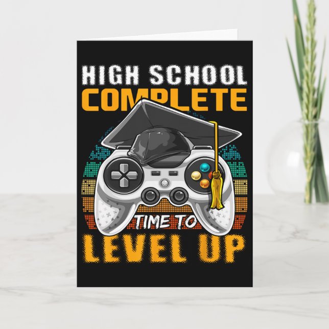 High School Complete Video Game Senior Abschluss Karte (Vorderseite)