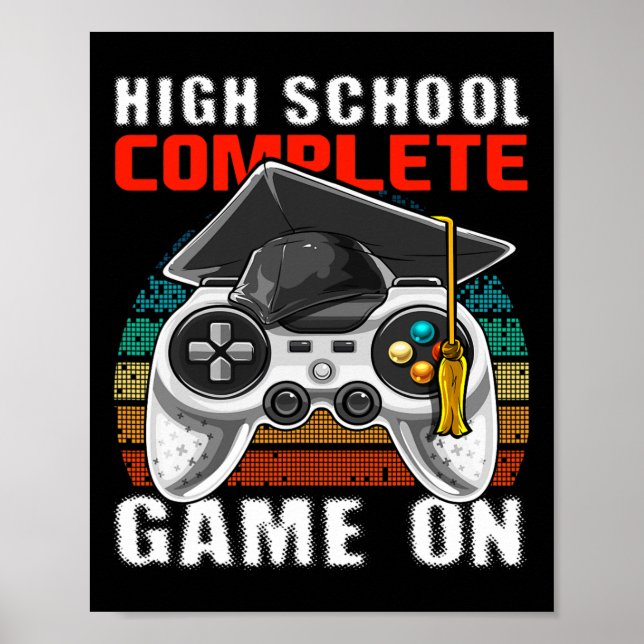 High School Complete Video Game Senior Abschluss Poster (Vorne)