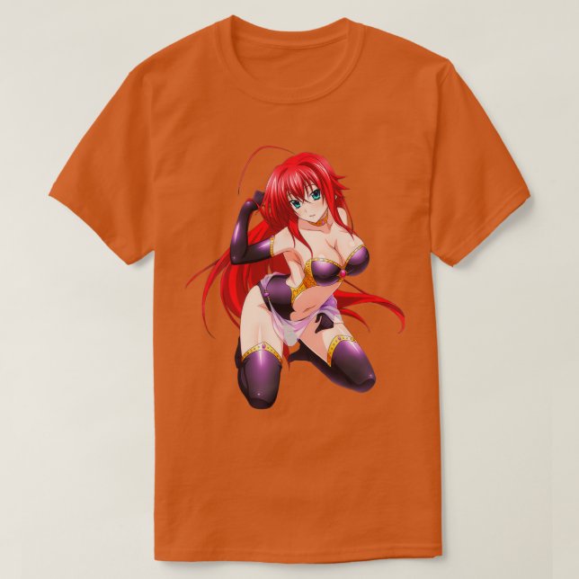 High School DxD Rias Gremory Black Anzug T-Shirt (Design vorne)