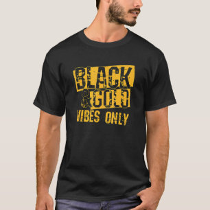 High School Football Black Gold Game Day Group T-Shirt