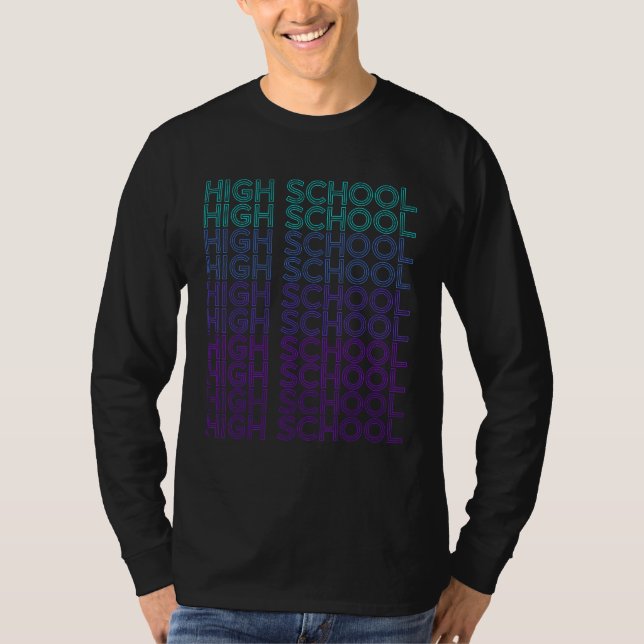 High School Graduation Retro T-Shirt (Vorderseite)