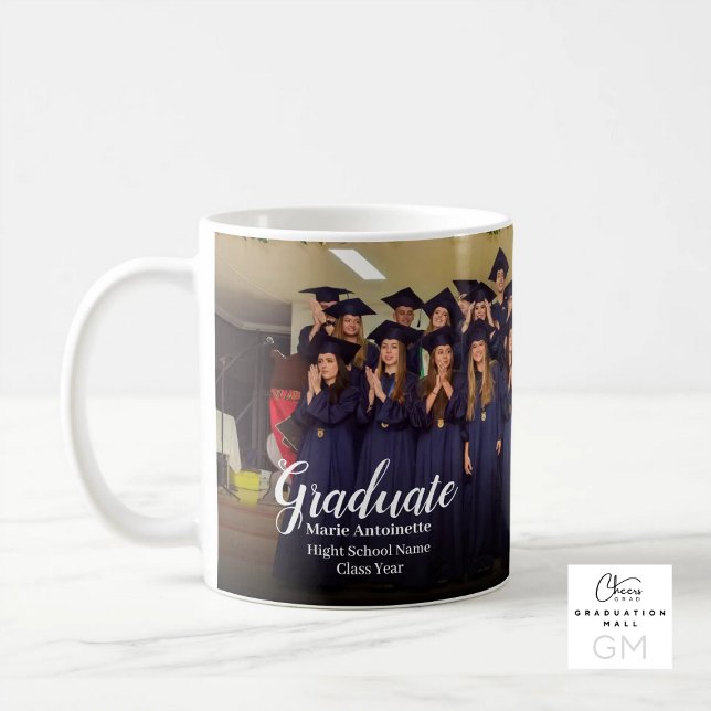 High School Group Class Photo Graduation Kaffeetasse (High School Group Class Photo Graduation Coffee Mug)