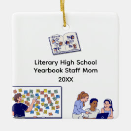 High School Jahrbuch-Mama Keramikornament