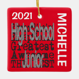 High School Junior Extraordinaire CUSTOM Keramikornament