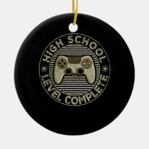 High School Level Complete Graduation Keramik Ornament