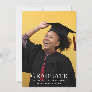 High School Multi 4 Foto Typografy Graduate Ankündigung