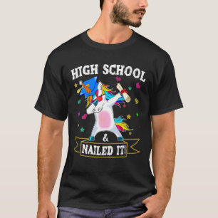 High School Nagel IT Dabbing Unicorn Klasse von 20 T-Shirt