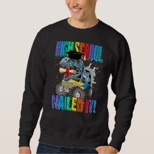High School nagelte It Monster Truck Dinosaurier Sweatshirt