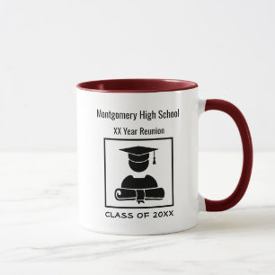 High School Wiedersehen Custom ALL Black Tasse