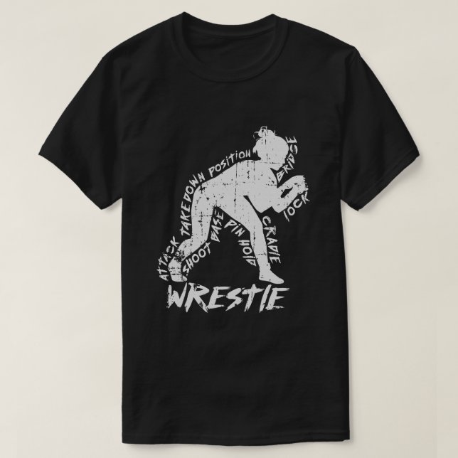 High School Wrestling Mama Vater Geschenk Wrestlin T-Shirt (Design vorne)