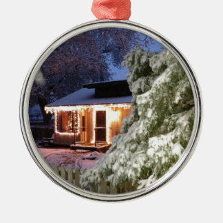 High Sierra Feiertag Silbernes Ornament