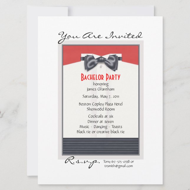 High Society © Einladung (Vorderseite)