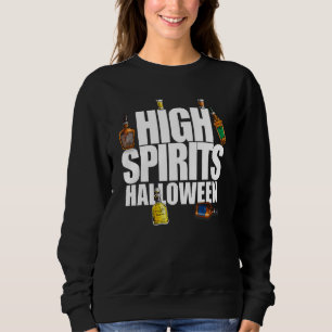 High Spirits Halloween-Spaß Trinkalkoholflasche Sweatshirt