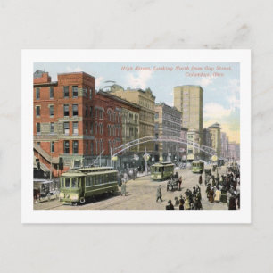 High St., Columbus, Ohio 1910 Vintage Postkarte