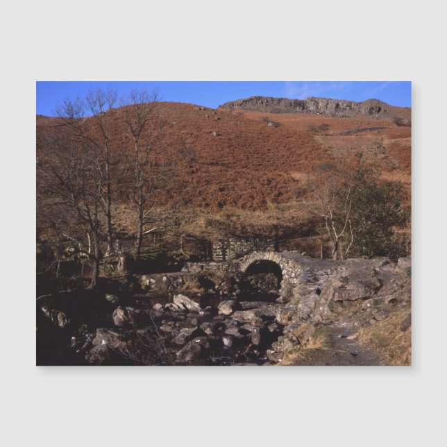 High Sweden Bridge Rydal Lake District England Magnetkarte (Vorderseite)