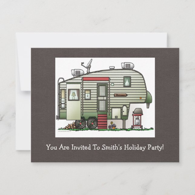 High Tech 5th Wheel Einladung (Vorderseite)