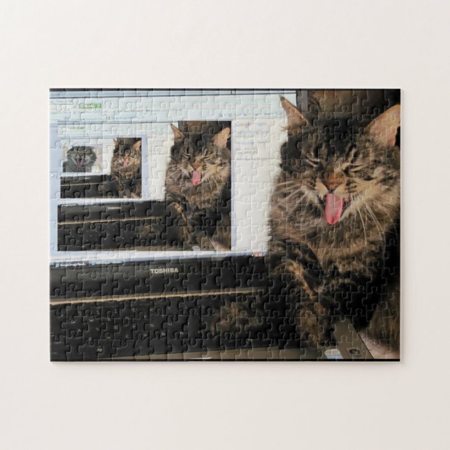 High Tech-Lachen in 3D Puzzle (Horizontal)