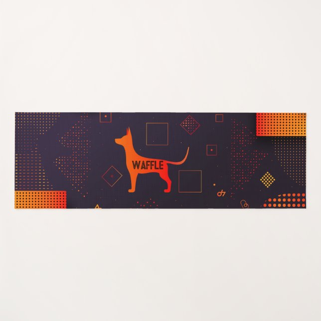 High Tech Maßgeschneiderter Hund Yogamatte (Vorderseite (Horizontal))
