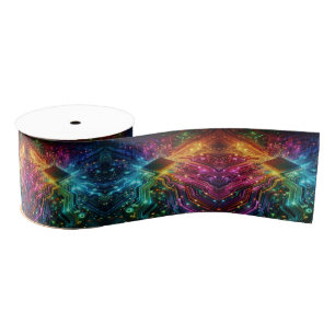 High-Tech-Regenbogen-Schaltplatinenband Ripsband