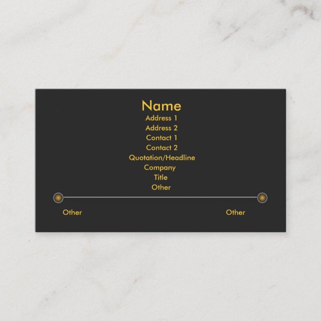 High Tech X Business Card Visitenkarte (Vorderseite)