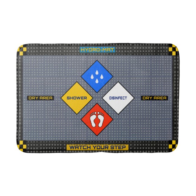 High-Teche Bad-Matte Badematte (Vorderseite)