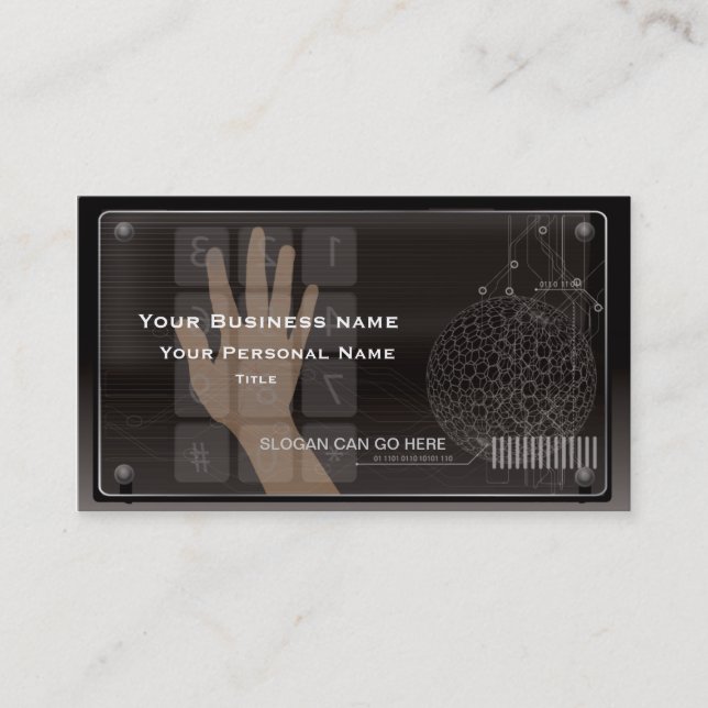 High-Teche Technologie-Visitenkarte Visitenkarte (Vorderseite)