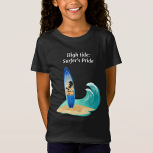 "High Tide: Surfer's Pride" Abenteuer Ozean Strand T-Shirt
