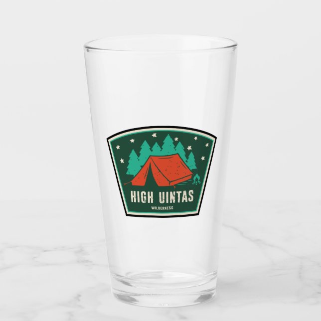 High Uintas Wilderness Utah Camping Glas (Vorderseite)
