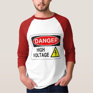 High Voltage-Raglan Style 3/4-Ärmel-Shirt T-Shirt