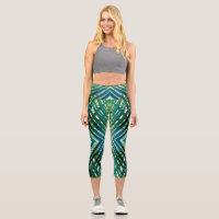 High Waisted Capris, ein trendiges, vielfarbiges D