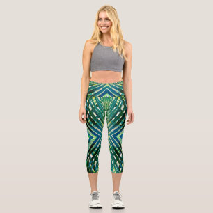 High Waisted Capris, ein trendiges, vielfarbiges D Capri Leggings