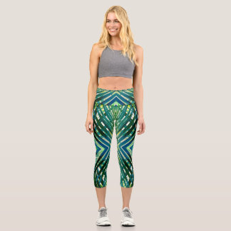 High Waisted Capris, ein trendiges, vielfarbiges D Capri Leggings