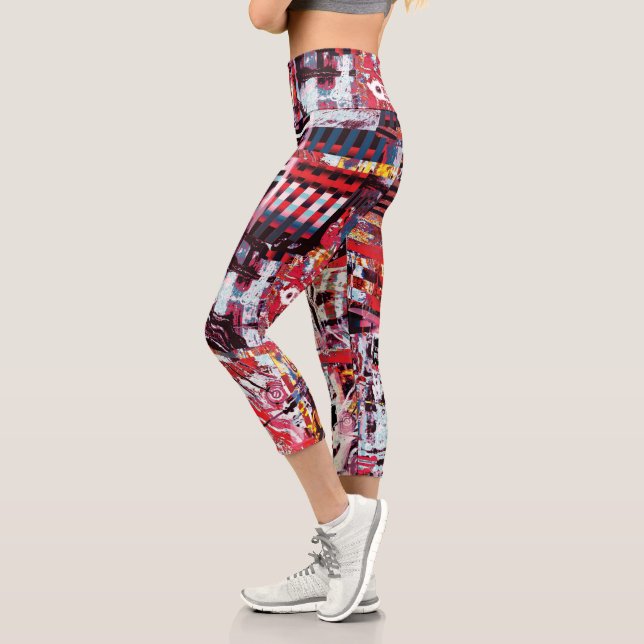 High Waisted Capris – Fragmentierter Puls (Links)