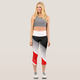 High Waisted Yoga Capris EGYPT FLAG