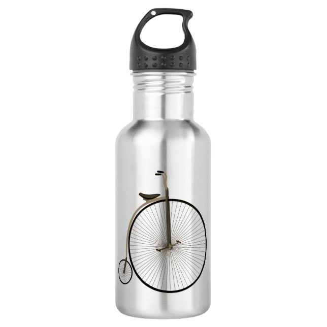 High-Wheel Antique Bicycle Edelstahlflasche (Vorderseite)