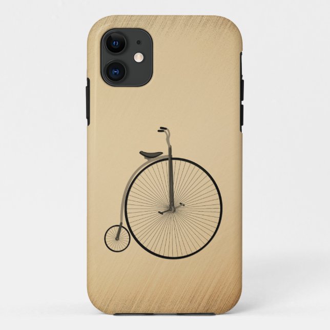 High-Wheel Antique Bicycle Rustic Case-Mate iPhone Hülle (Rückseite)