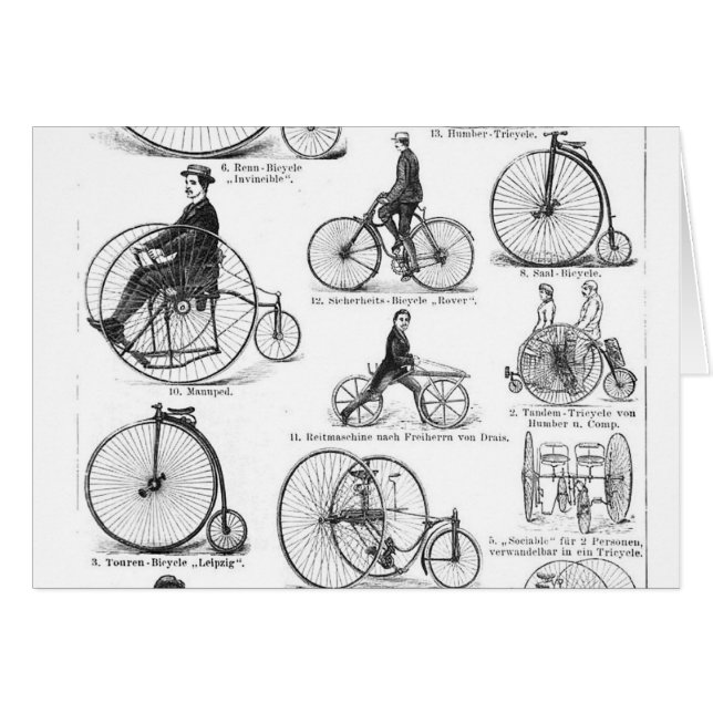 High Wheeler Bicycle Penny Farthing (Vorderseite (Horizontal))