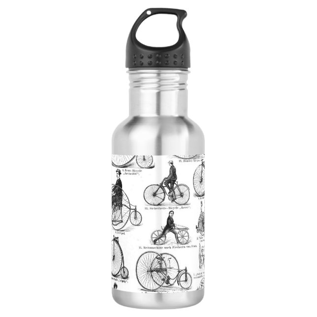 High Wheeler Bicycle Penny Farthing Edelstahlflasche (Vorderseite)