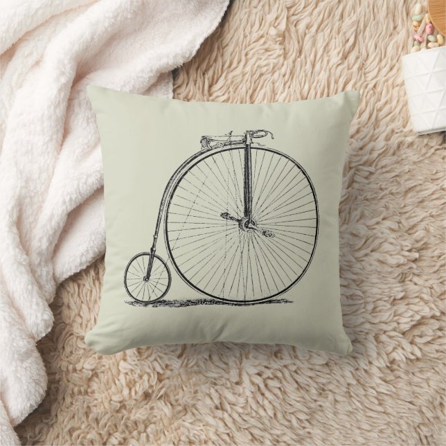 High Wheeler Bicycle Penny Farthing Kissen (Decke)