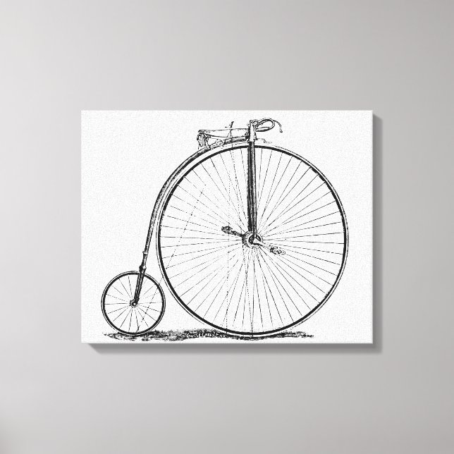 High Wheeler Bicycle Penny Farthing Leinwanddruck (Vorderseite)